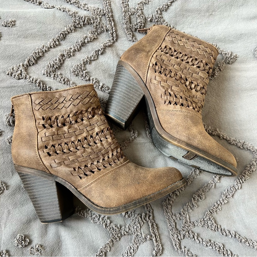 Brown booties